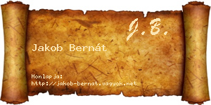 Jakob Bernát névjegykártya